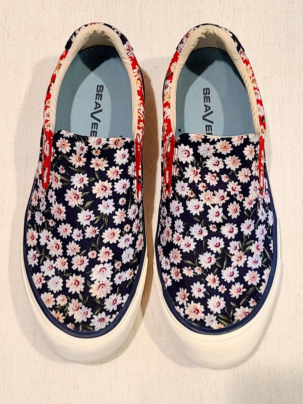 SEAVEES women's hawthorne
slip on shoes in daisy patchwork - Picture 7 of 11